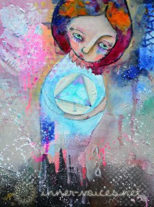 Medea, a mixed media painting by Nolwenn Barre Petitbois