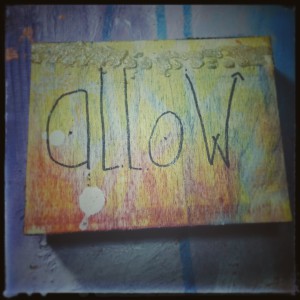 Allow, a Soul Whispers mixed media painting created by Nolwenn Petitbois